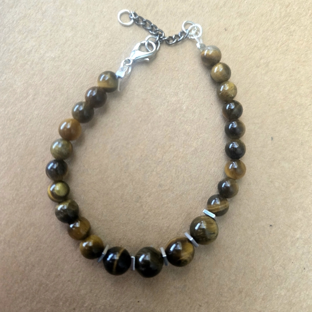 Elegant Brown Beaded Bracelet